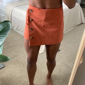 Naked Zebra Suede Skort